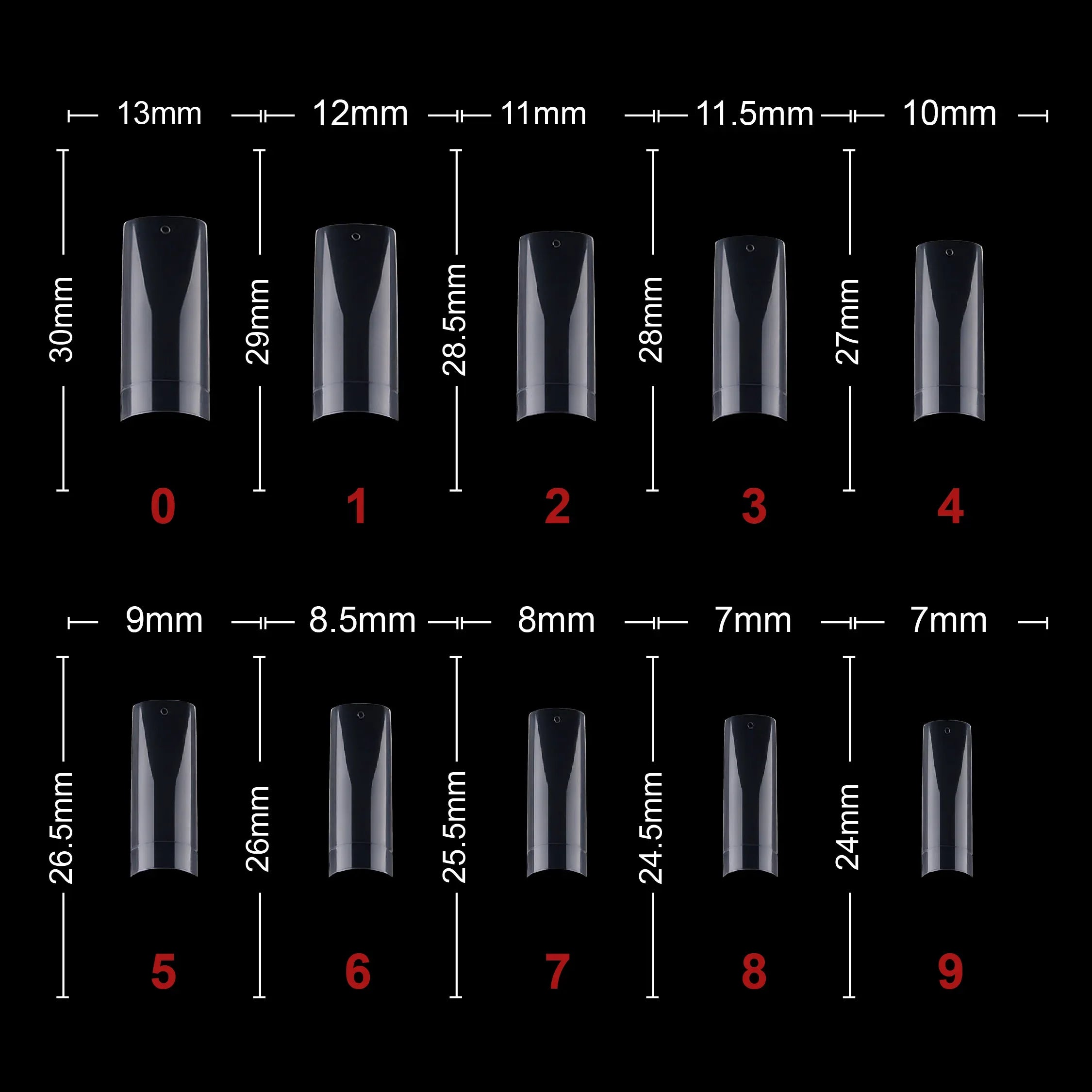 Soft Gel Tips-PT30-CLEAR - Shills Professional