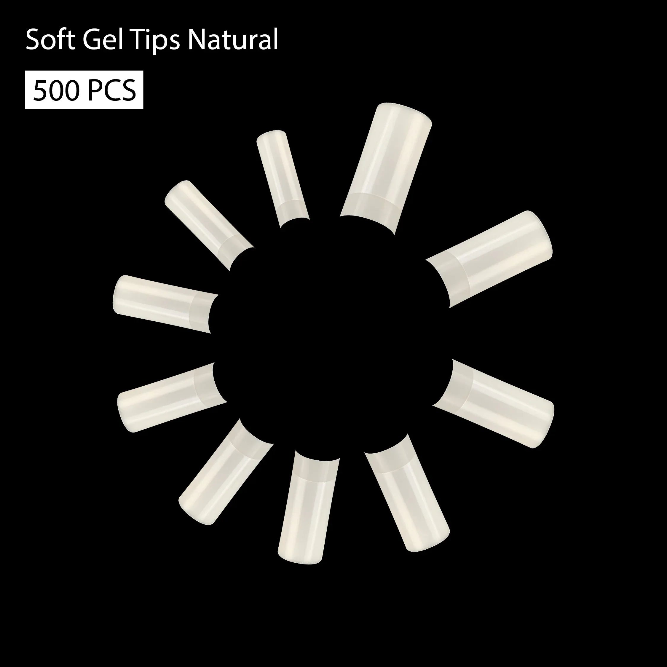 Soft Gel Tips-PT30-NATURAL - Shills Professional