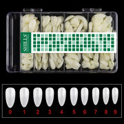 Soft Gel Matte Waterdrop Tips-PT09-Natural