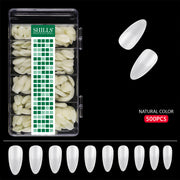 Soft Gel Matte Waterdrop Tips-PT09-Natural