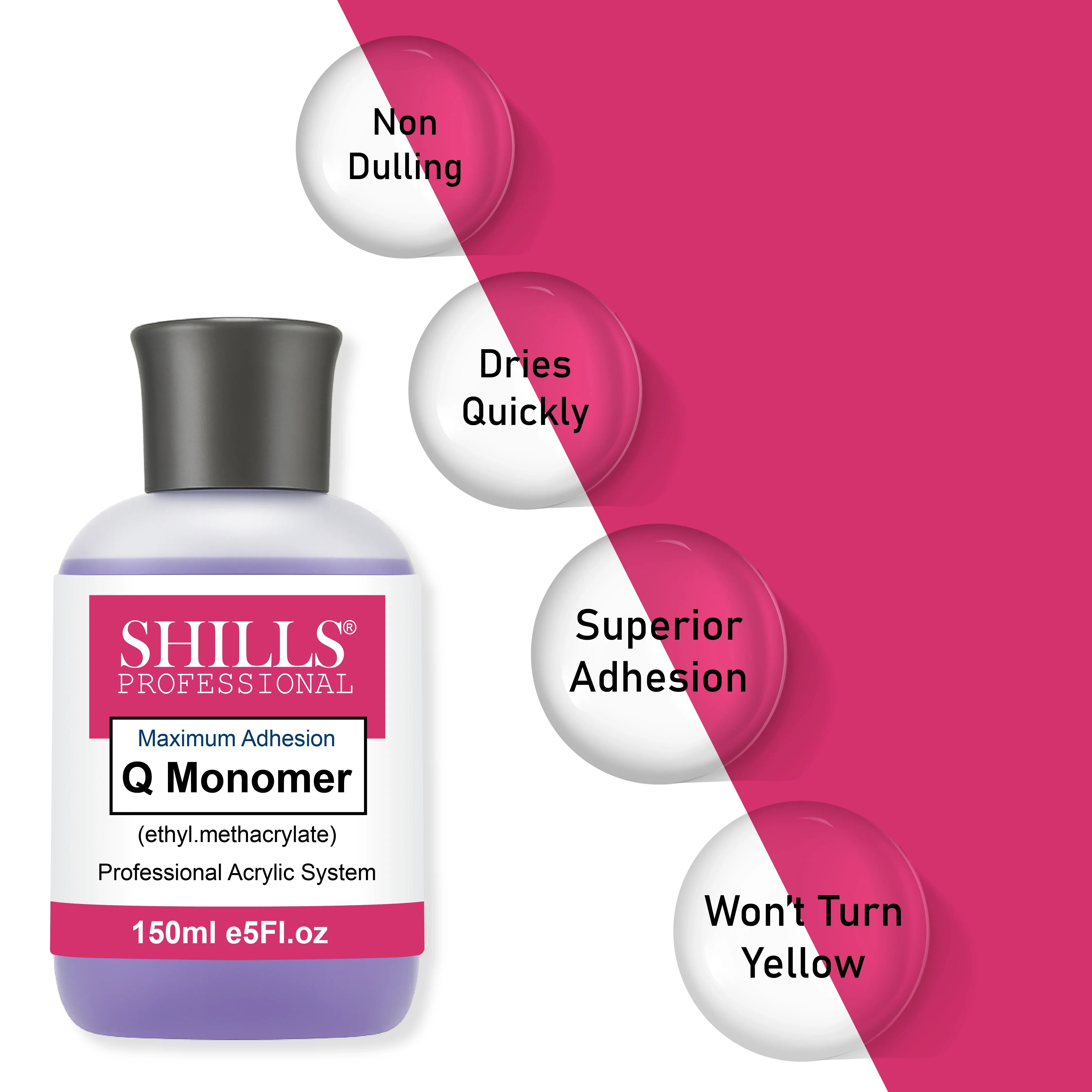 Professional Acrylic System Monomer 150ml (Purple) - Shills Professional