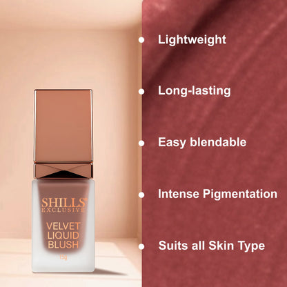 Velvet Liquid Blusher - Shills Professional