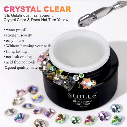 Rhinestone Top Coat 5ml - Shills Professional