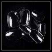 PKT 500pcs Short Round Shape Nail Tips Clear