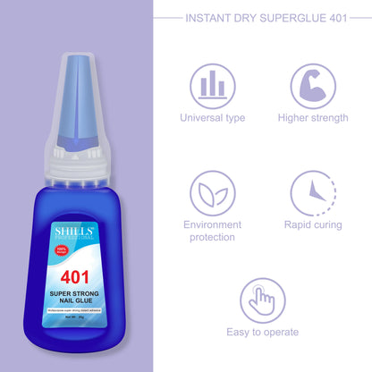 401 Super Strong Nail Glue - Shills Professional