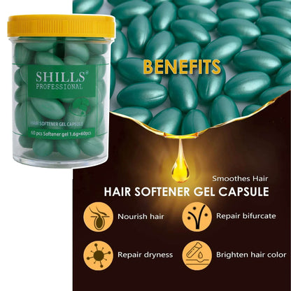 Hair Softener Gel Capsule - Green - Shills Professional