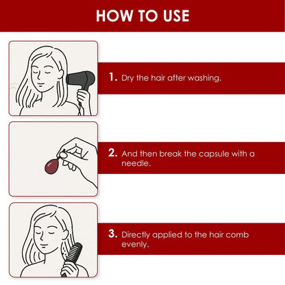 Hair Softener Gel Capsule - Maroon - Shills Professional