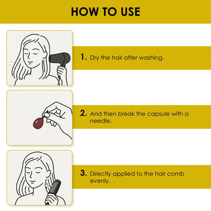 Hair Softener Gel Capsule - Yellow - Shills Professional