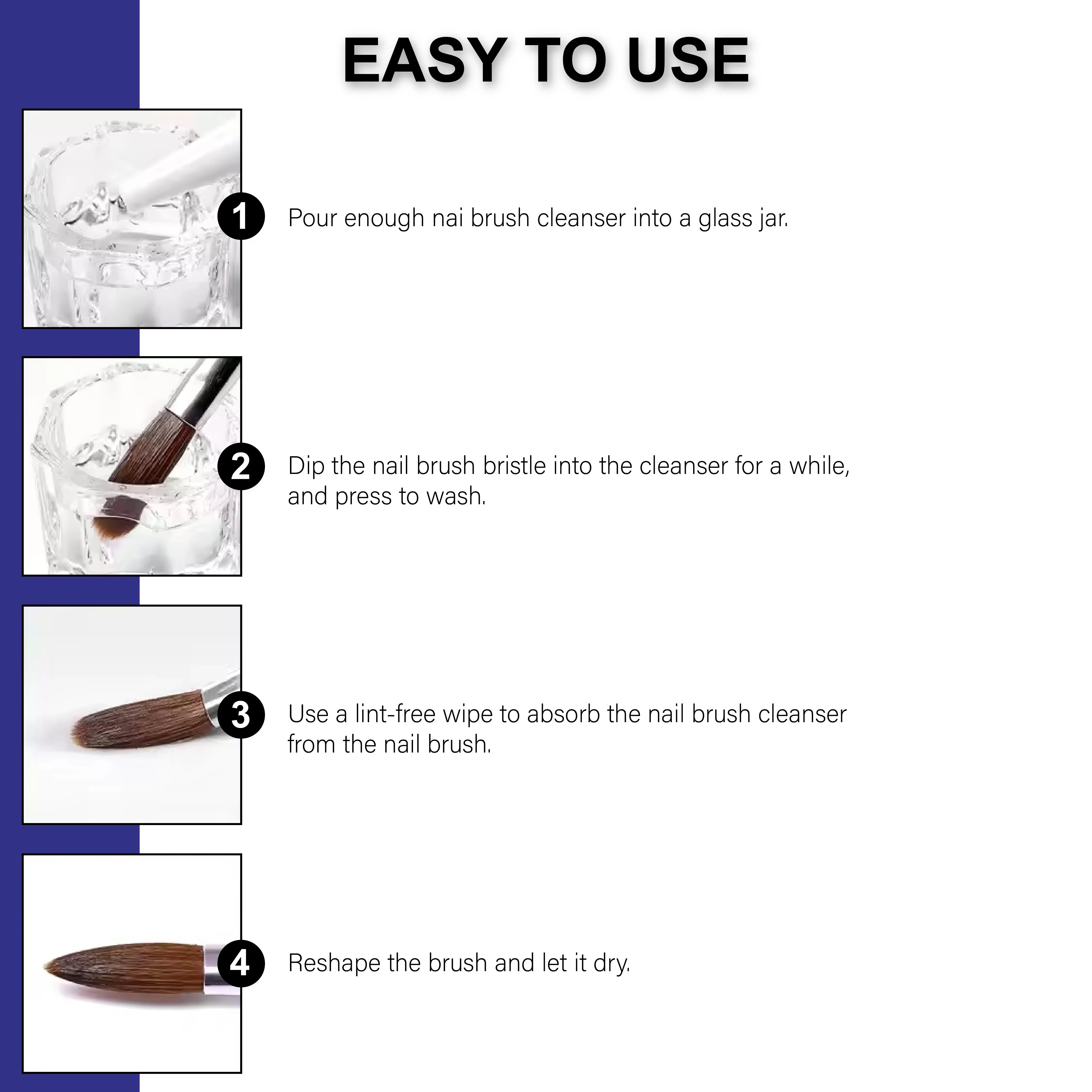 Nail Brush Cleaner 100ml - Shills Professional