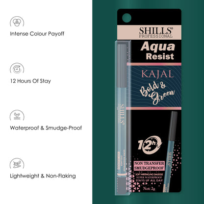 Aqua Resist Bold Kajal - Shills Professional