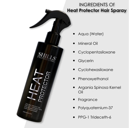 Heat Protector Hair Spray - Shills Professional