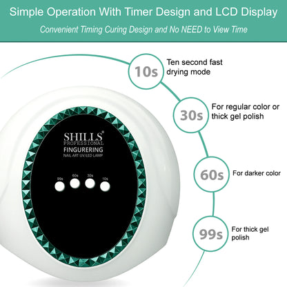 Nail Dryers Fingering UV LED Nail Lamp - Shills Professional