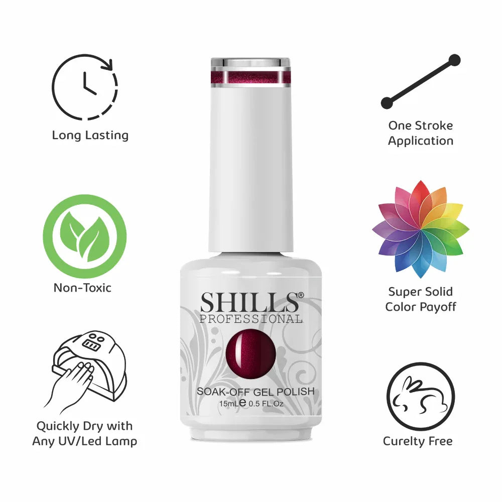 UV/LED Cool Gel Polish(SPGSPG84-SPG124) - Shills Professional