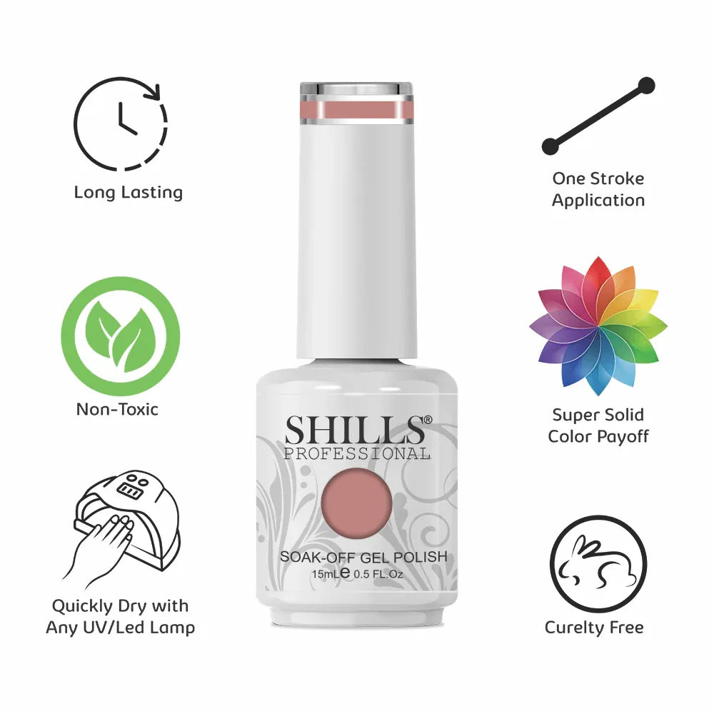 UV/LED Cool Gel Polish(SPG166-SPG206) - Shills Professional