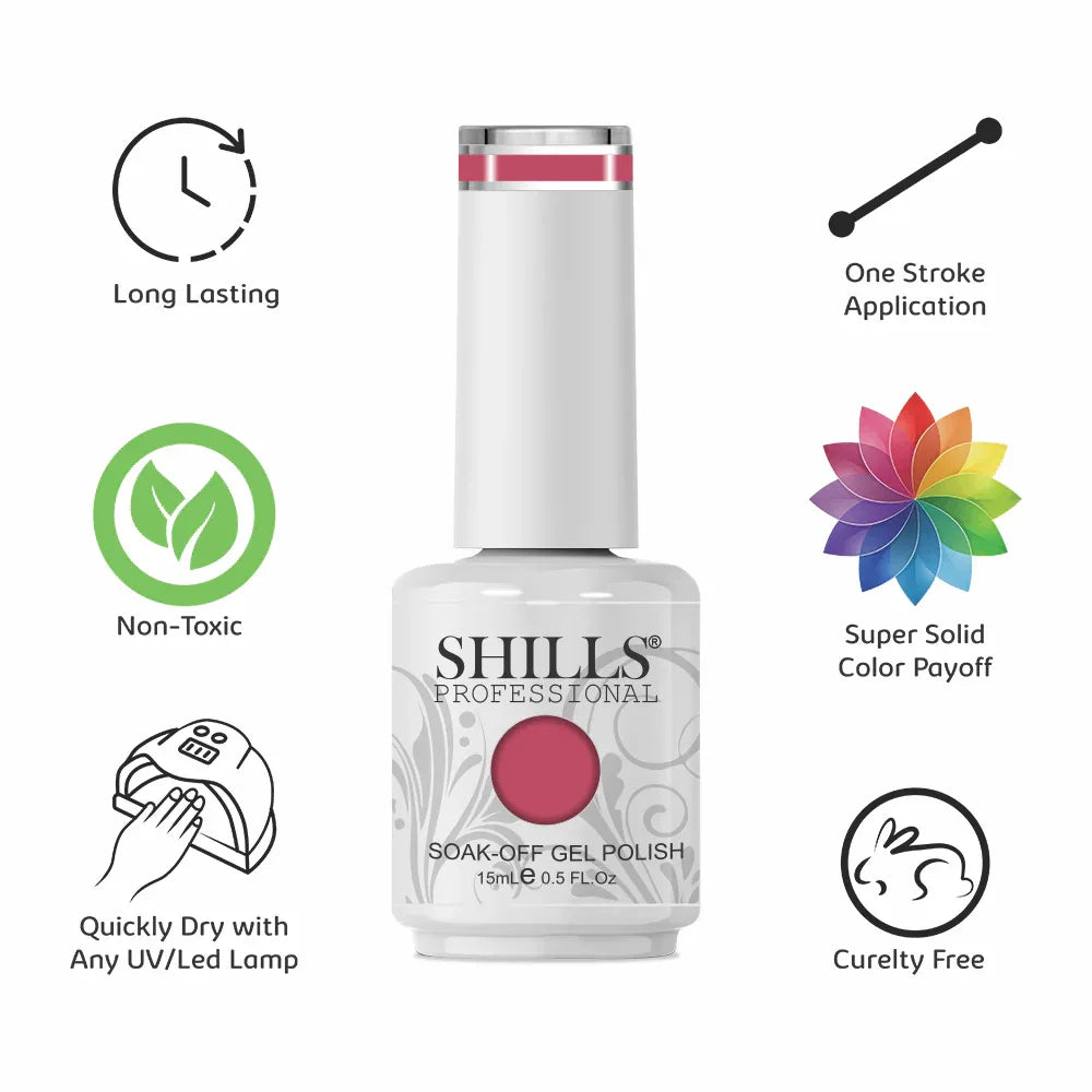 UV/LED Cool Gel Polish(SPG166-SPG206) - Shills Professional