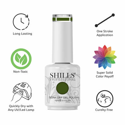 UV/LED Cool Gel Polish(SPG166-SPG206) - Shills Professional