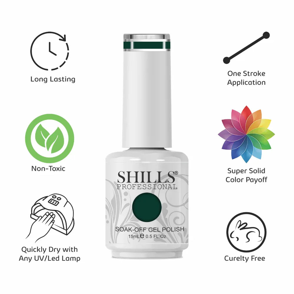 UV/LED Cool Gel Polish(SPG166-SPG206) - Shills Professional