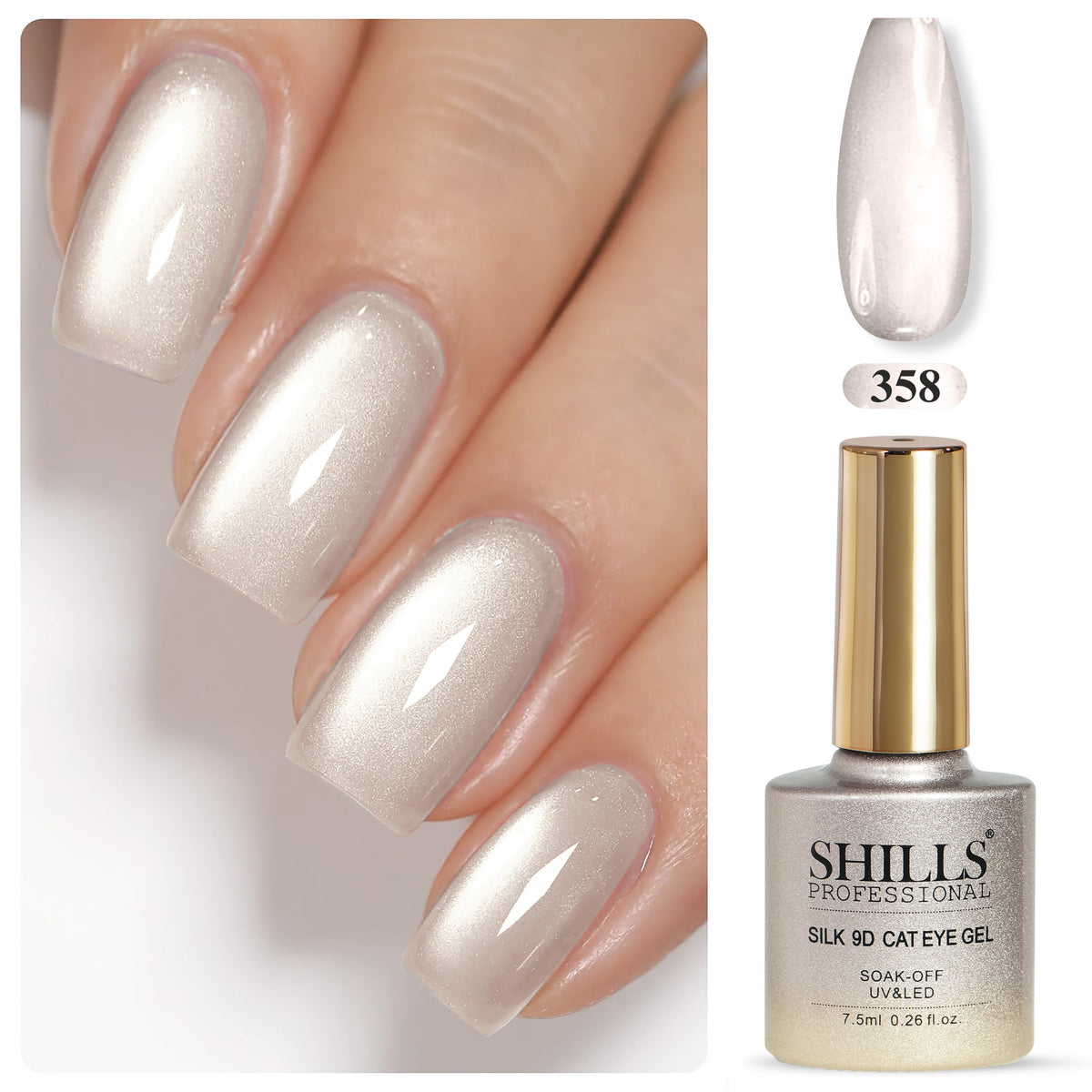 UV LED 9D Silk Cat Eye Soak Off Gel Polish