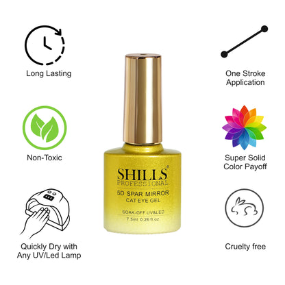5D Spar Mirror CAT EYE GEL POLISH - Shills Professional
