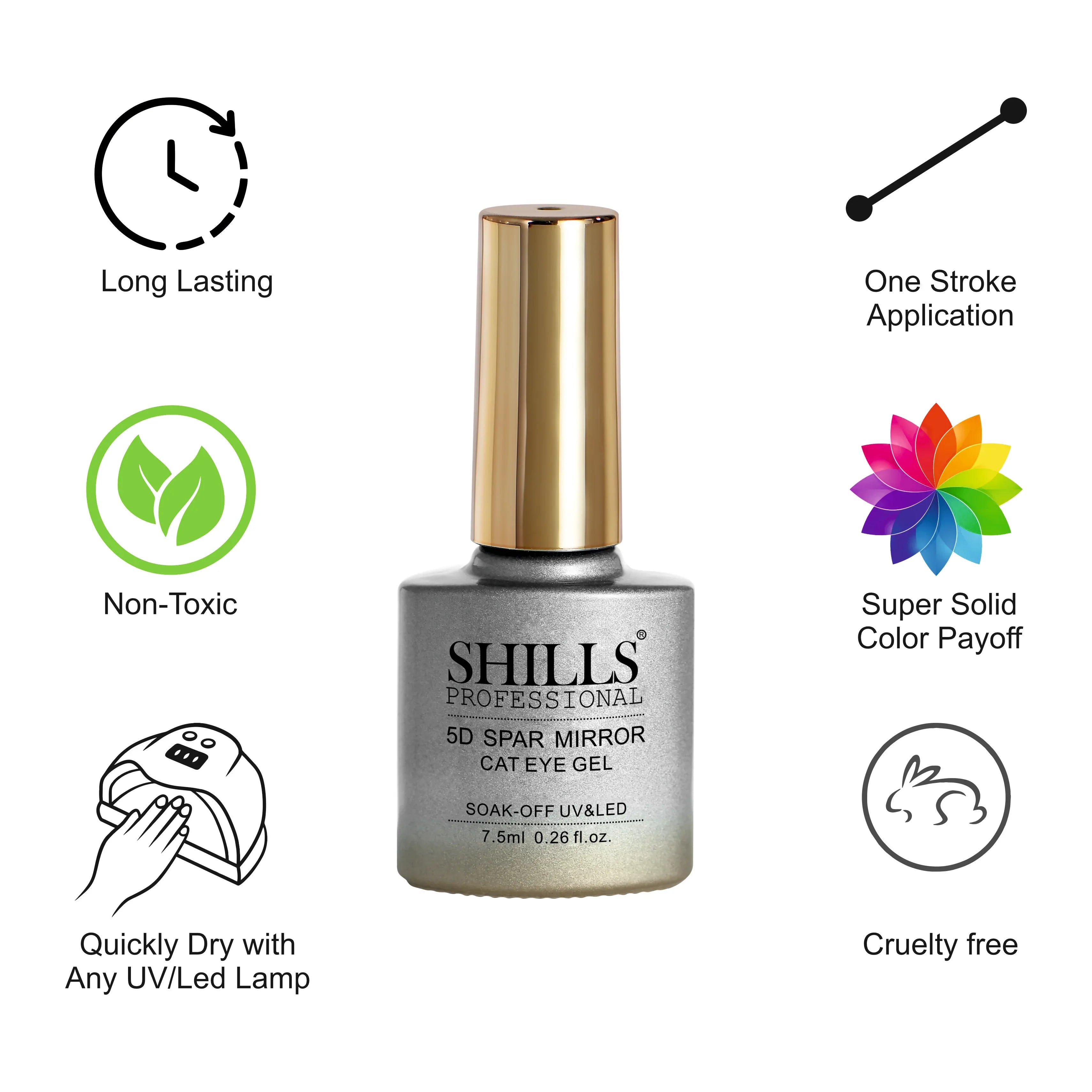 5D Spar Mirror CAT EYE GEL POLISH - Shills Professional