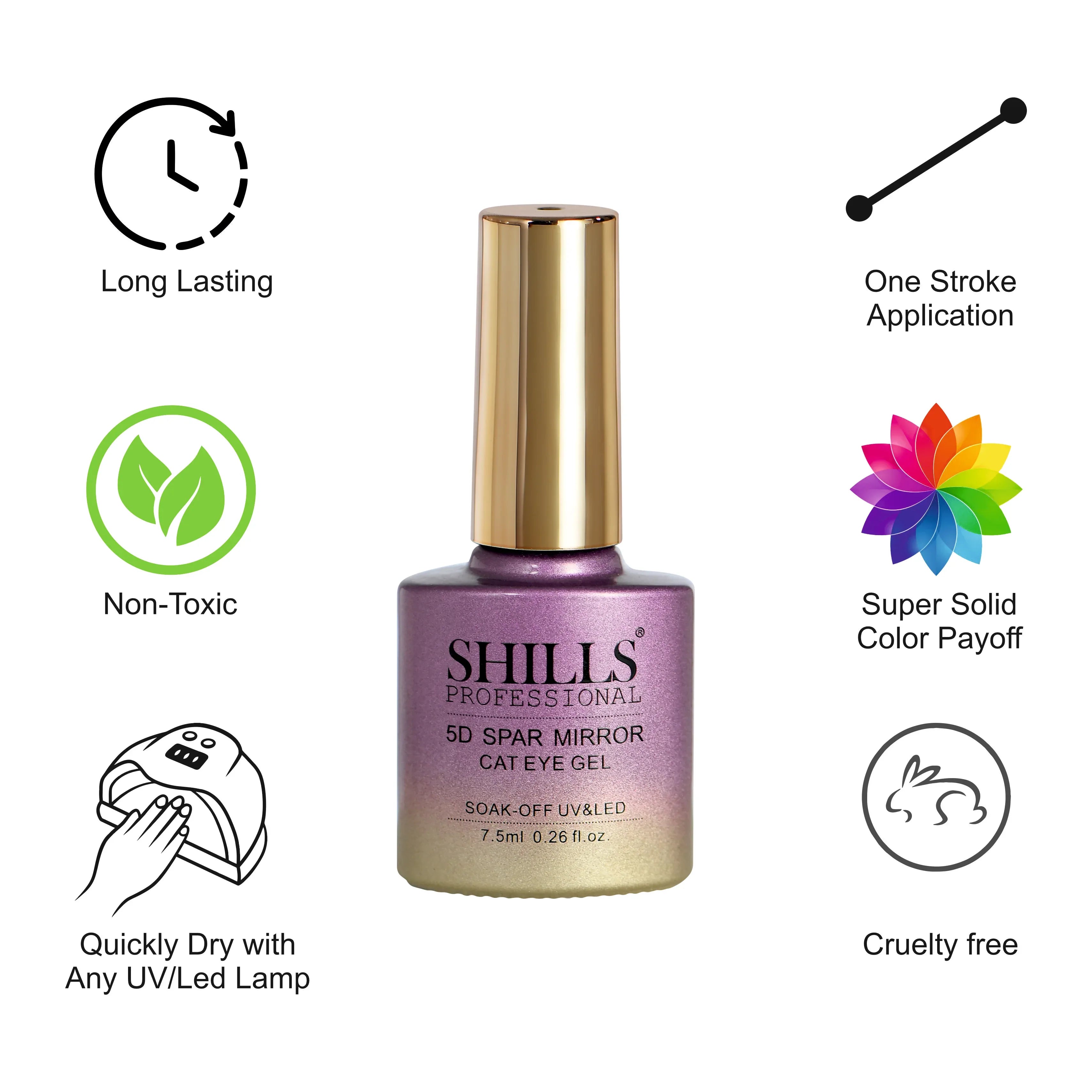 5D Spar Mirror CAT EYE GEL POLISH - Shills Professional