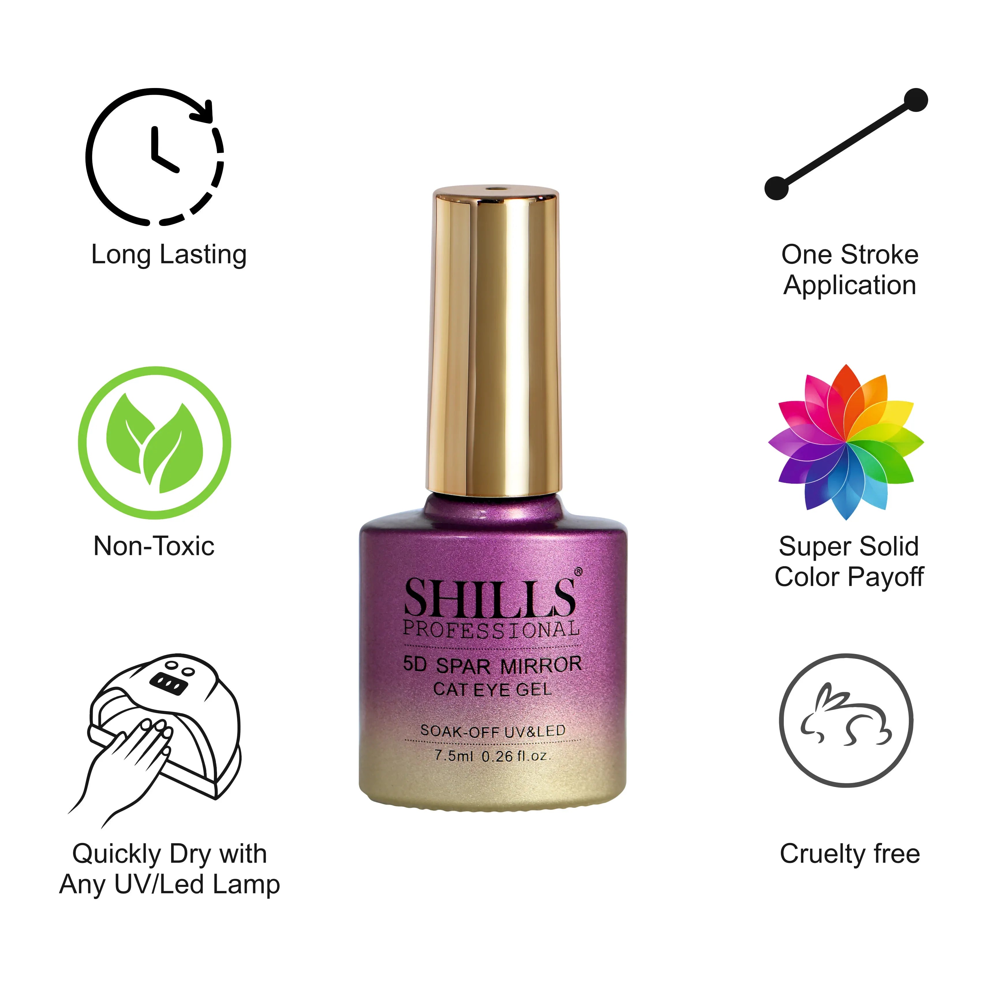 5D Spar Mirror CAT EYE GEL POLISH - Shills Professional