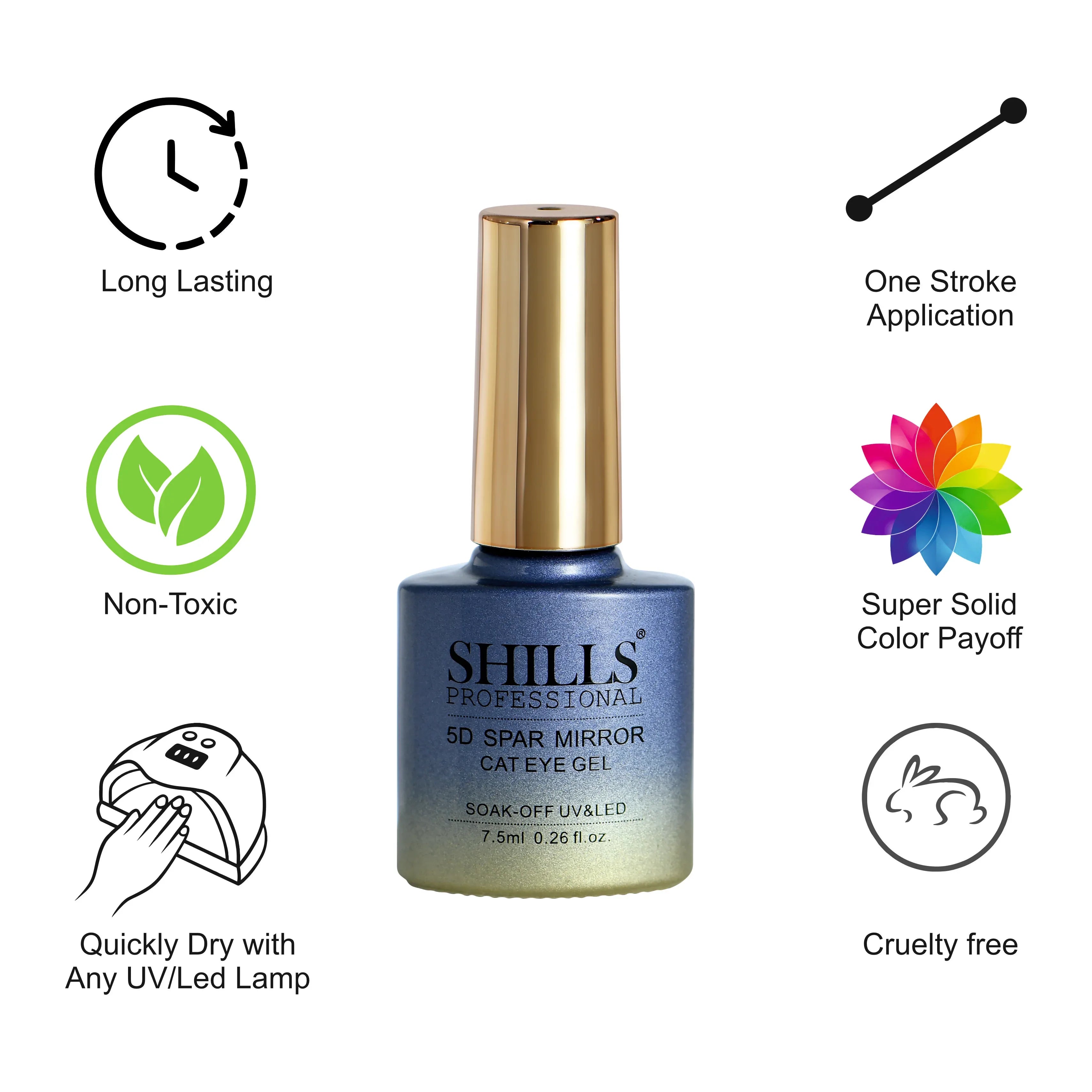 5D Spar Mirror CAT EYE GEL POLISH - Shills Professional