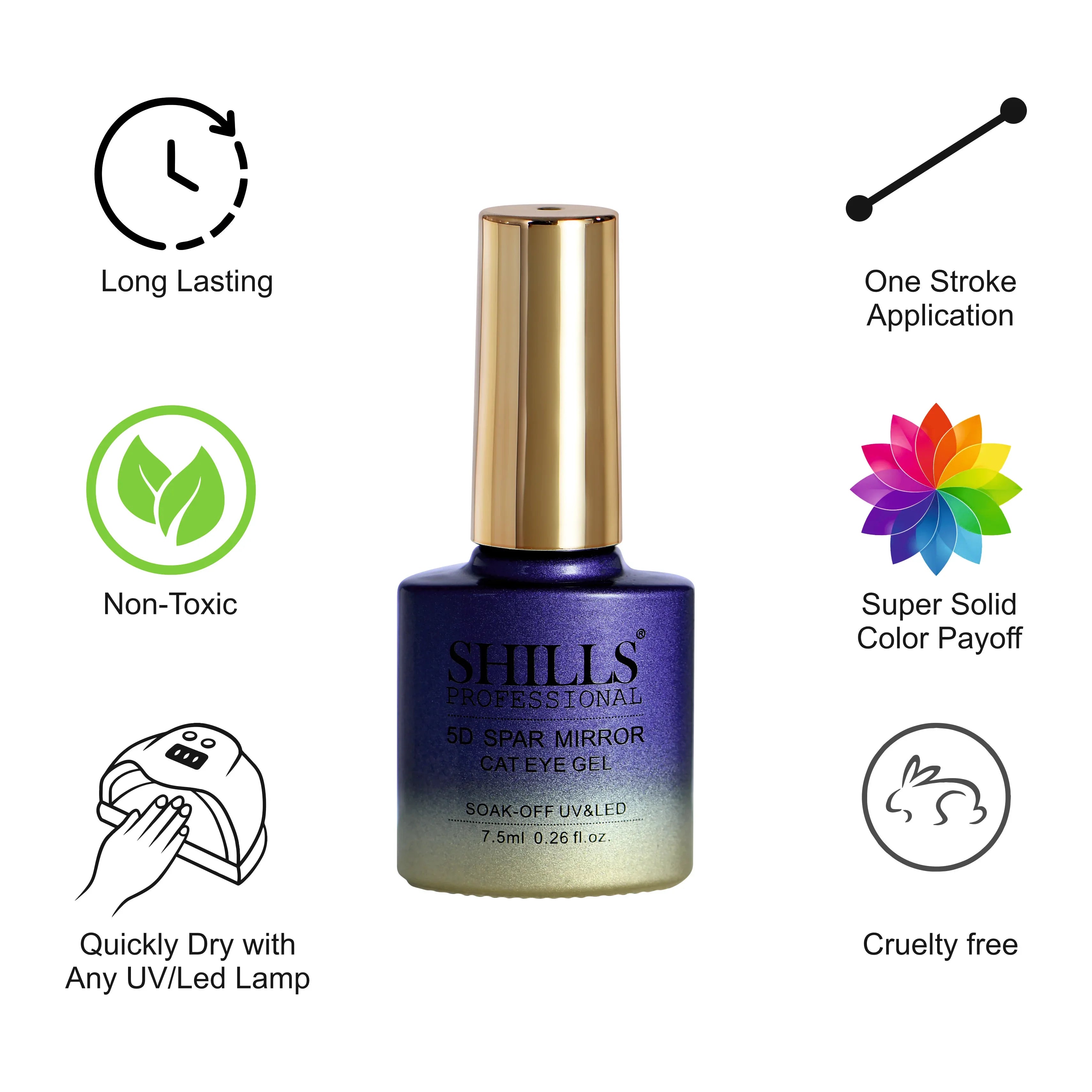 5D Spar Mirror CAT EYE GEL POLISH - Shills Professional