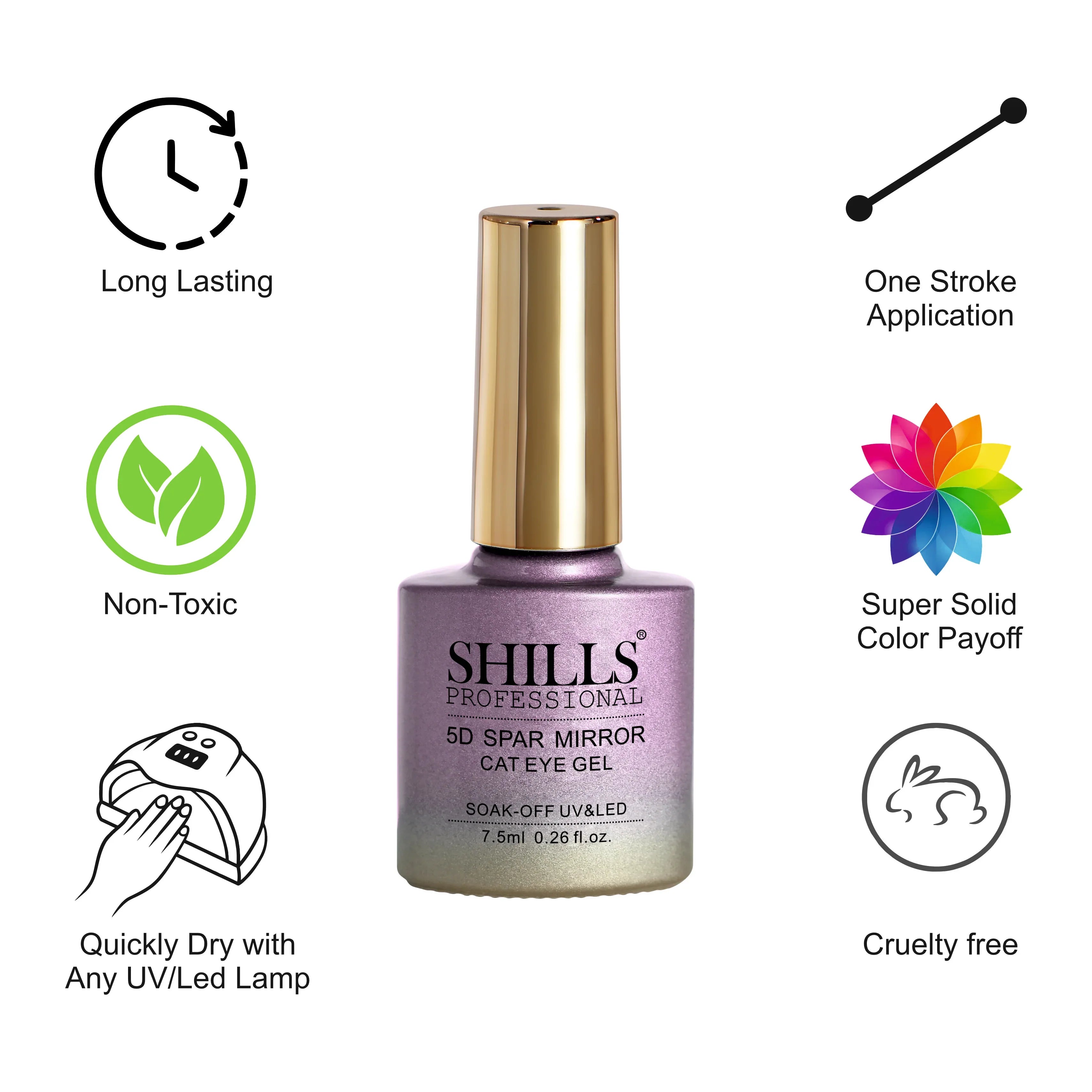 5D Spar Mirror CAT EYE GEL POLISH - Shills Professional