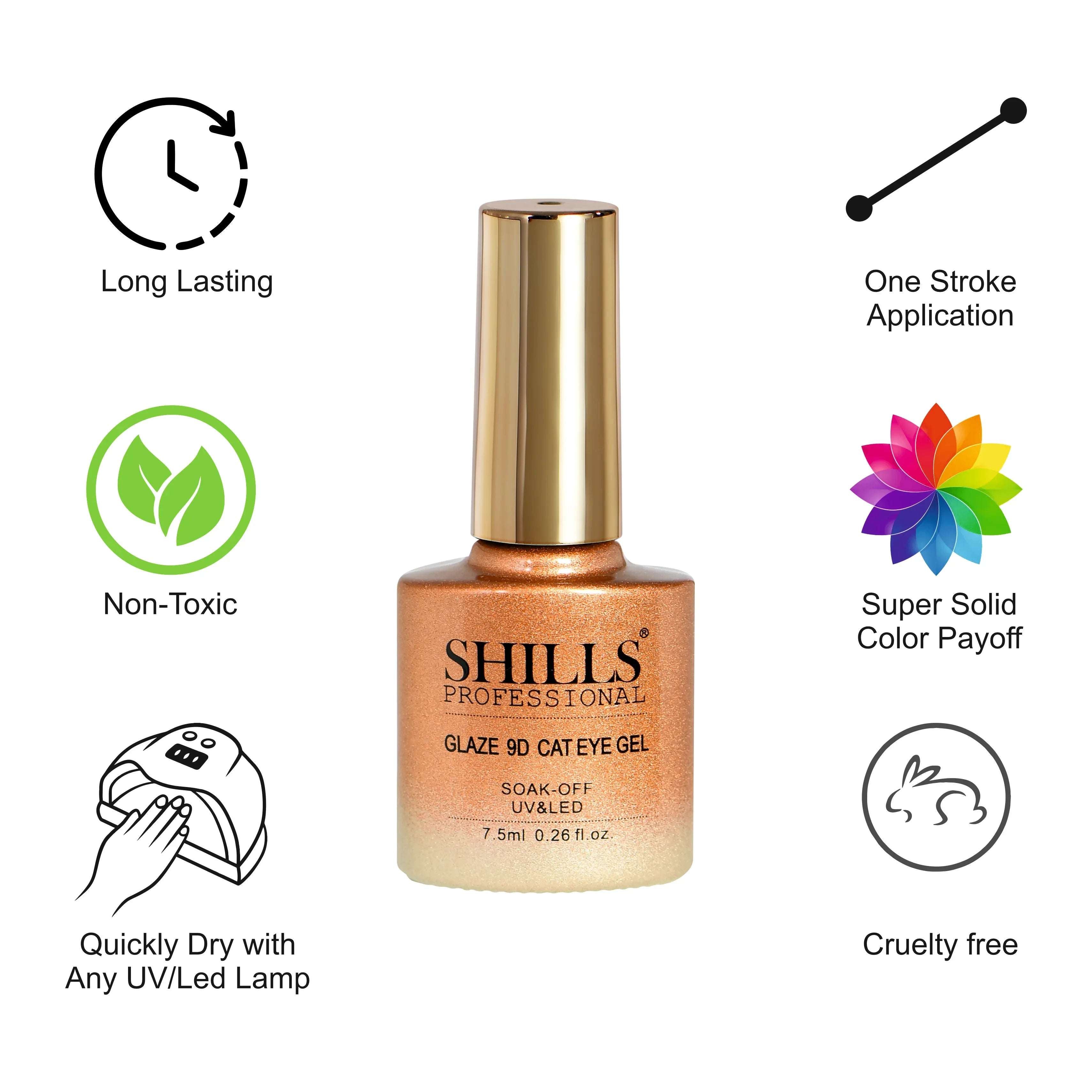 Glaze 9D CAT EYE GEL POLISH - Shills Professional