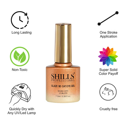Glaze 9D CAT EYE GEL POLISH - Shills Professional