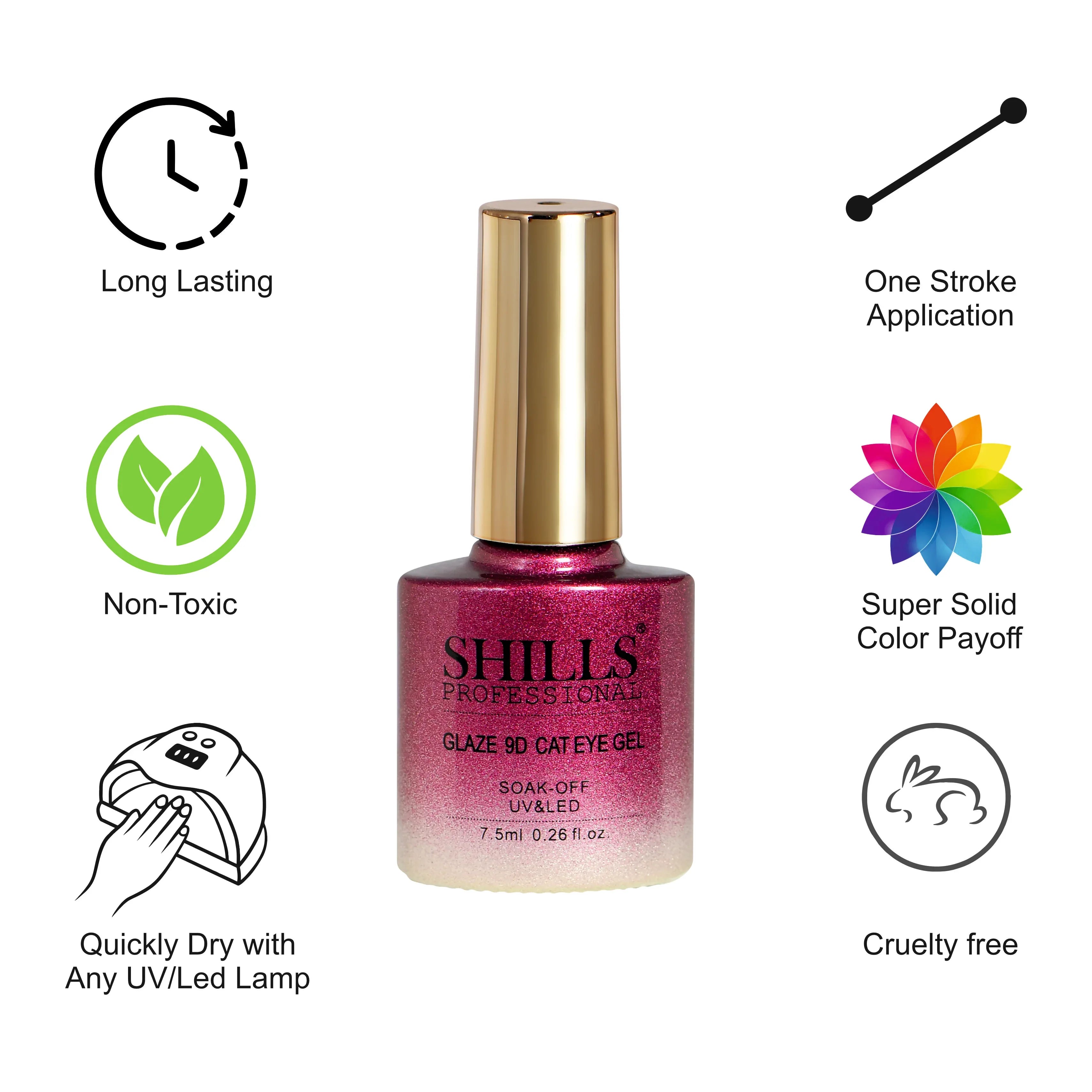 Glaze 9D CAT EYE GEL POLISH - Shills Professional