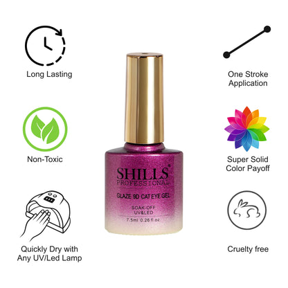 Glaze 9D CAT EYE GEL POLISH - Shills Professional