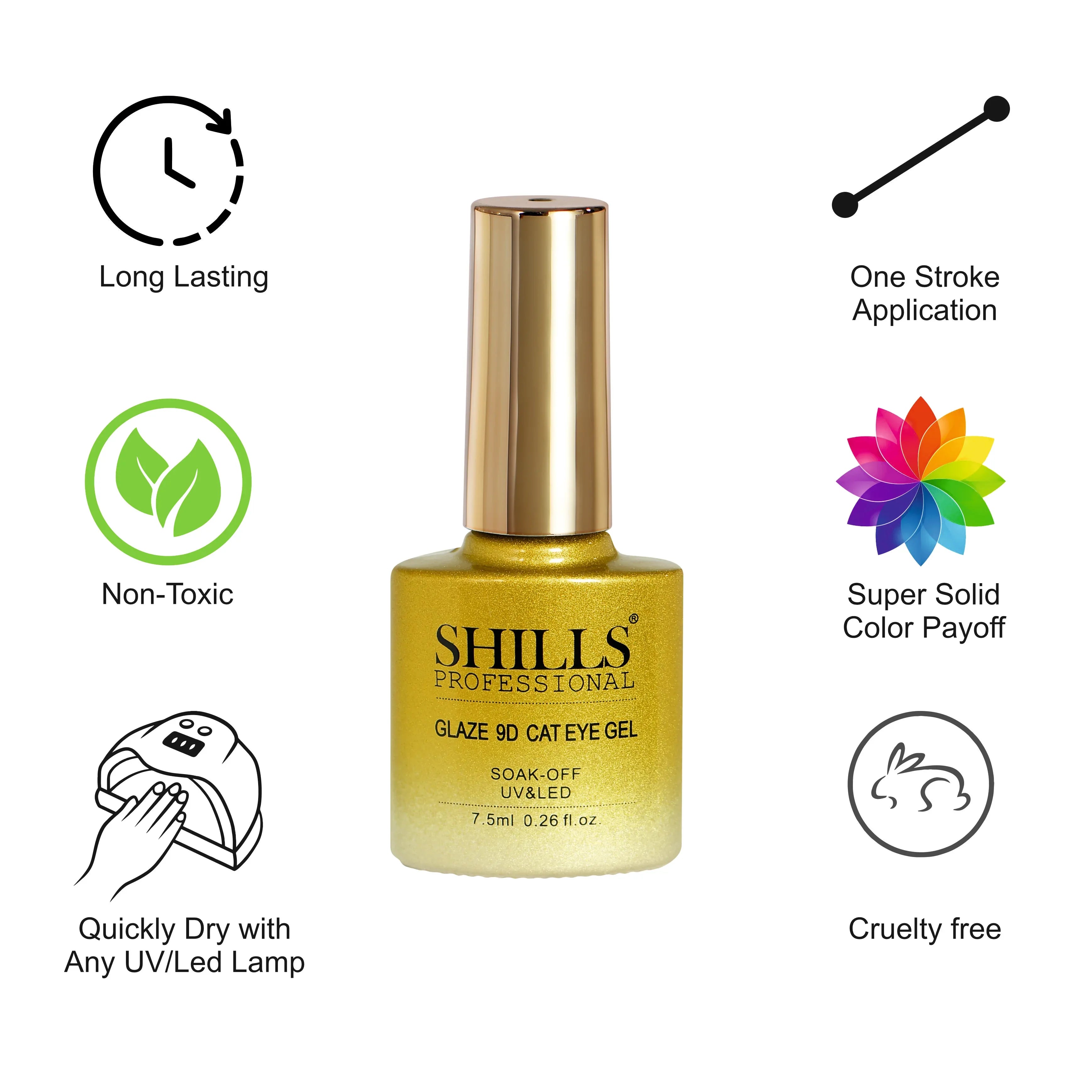 Glaze 9D CAT EYE GEL POLISH - Shills Professional