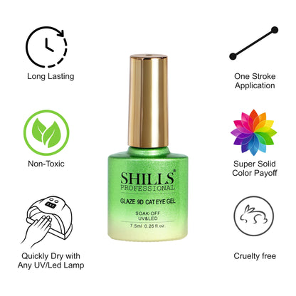 Glaze 9D CAT EYE GEL POLISH - Shills Professional
