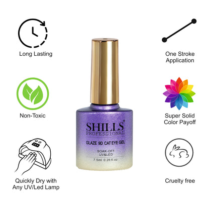 Glaze 9D CAT EYE GEL POLISH - Shills Professional