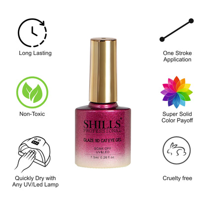 Glaze 9D CAT EYE GEL POLISH - Shills Professional