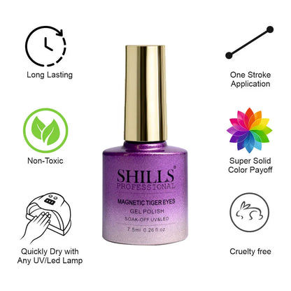 Magnetic Tiger Eye Gel Polish - Shills Professional
