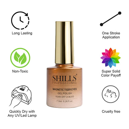 Magnetic Tiger Eye Gel Polish - Shills Professional