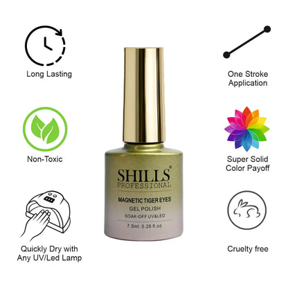 Magnetic Tiger Eye Gel Polish - Shills Professional