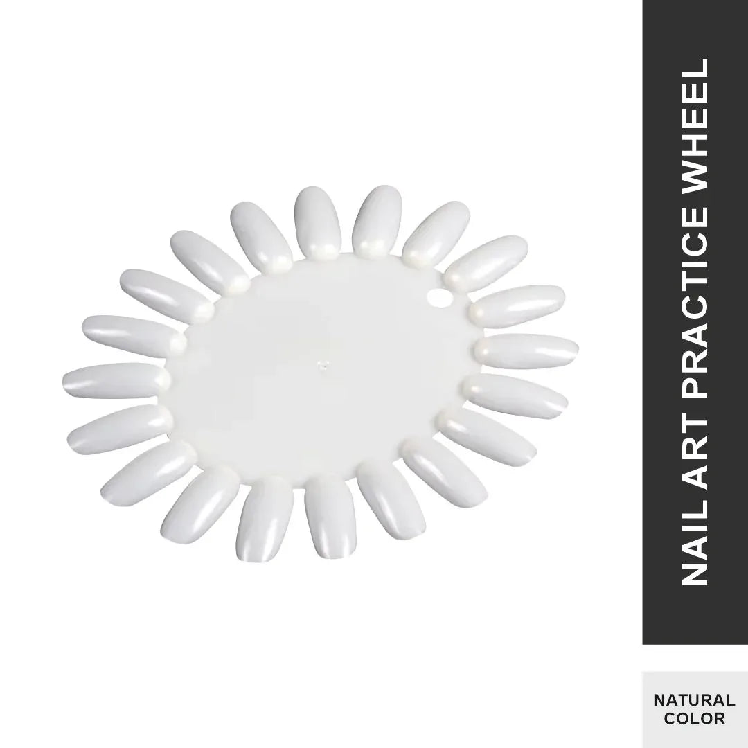 Nail Art Practice Wheel Natural 10PCS - Shills Professional