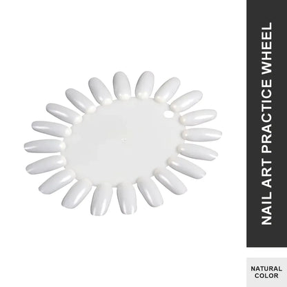 Nail Art Practice Wheel Natural 10PCS - Shills Professional