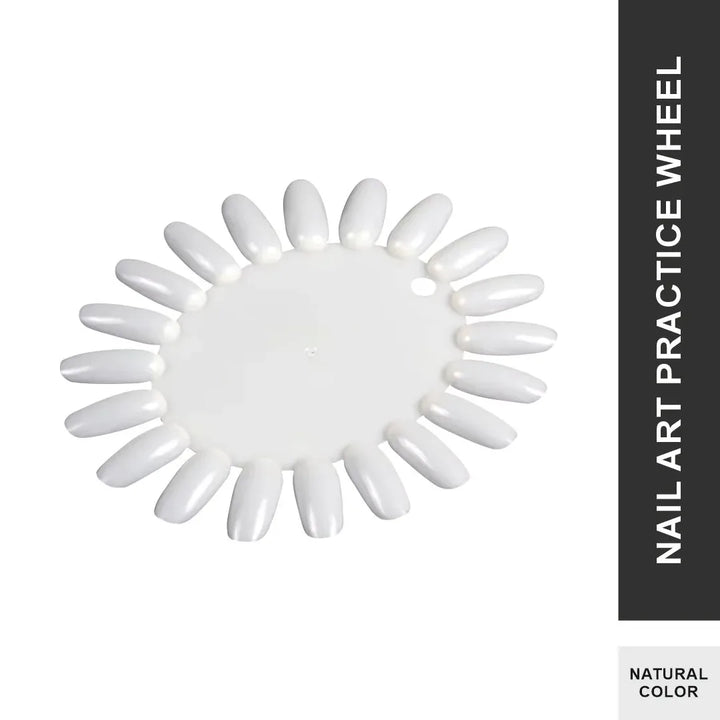 Nail Art Practice Wheel Natural 10PCS - Shills Professional