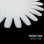 Nail Art Practice Wheel Natural 10PCS - Shills Professional