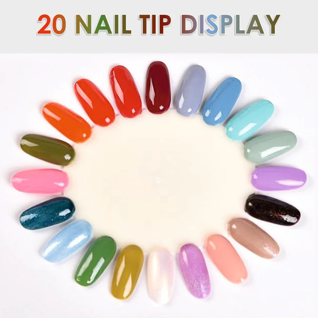 Nail Art Practice Wheel Natural 10PCS - Shills Professional
