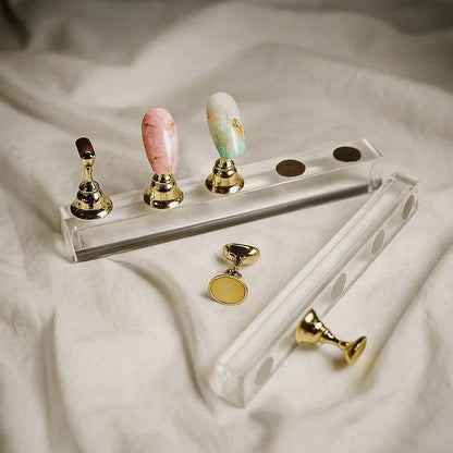 Nail Art Golden Nail Stand - Shills Professional