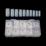 Full Cover Nail Tips - Clear Box-500Pcs - Shills Professional