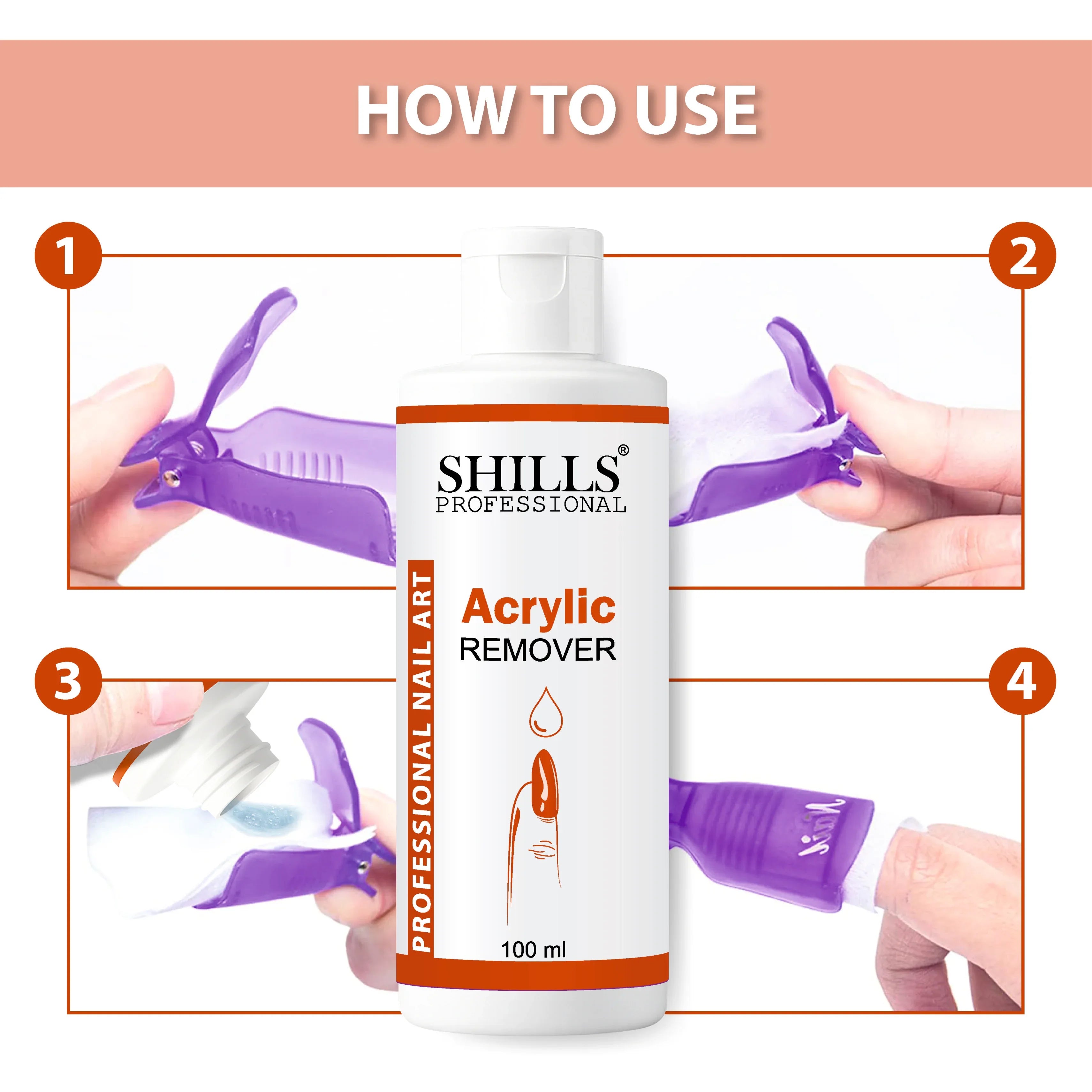 Acrylic Nail Remover 100 ML - Shills Professional