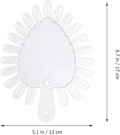 NAIL STAND Nail Chakra Leaf Shape-Clear - Shills Professional