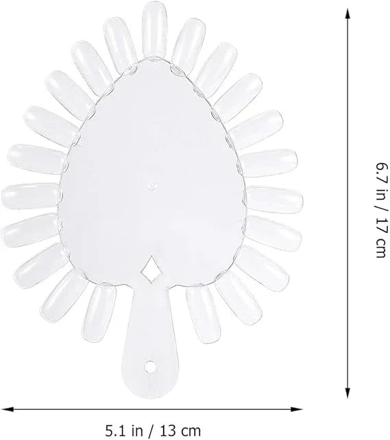 NAIL STAND Nail Chakra Leaf Shape-Clear - Shills Professional